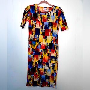 LulaRoe Dress Castle Print- NWOT